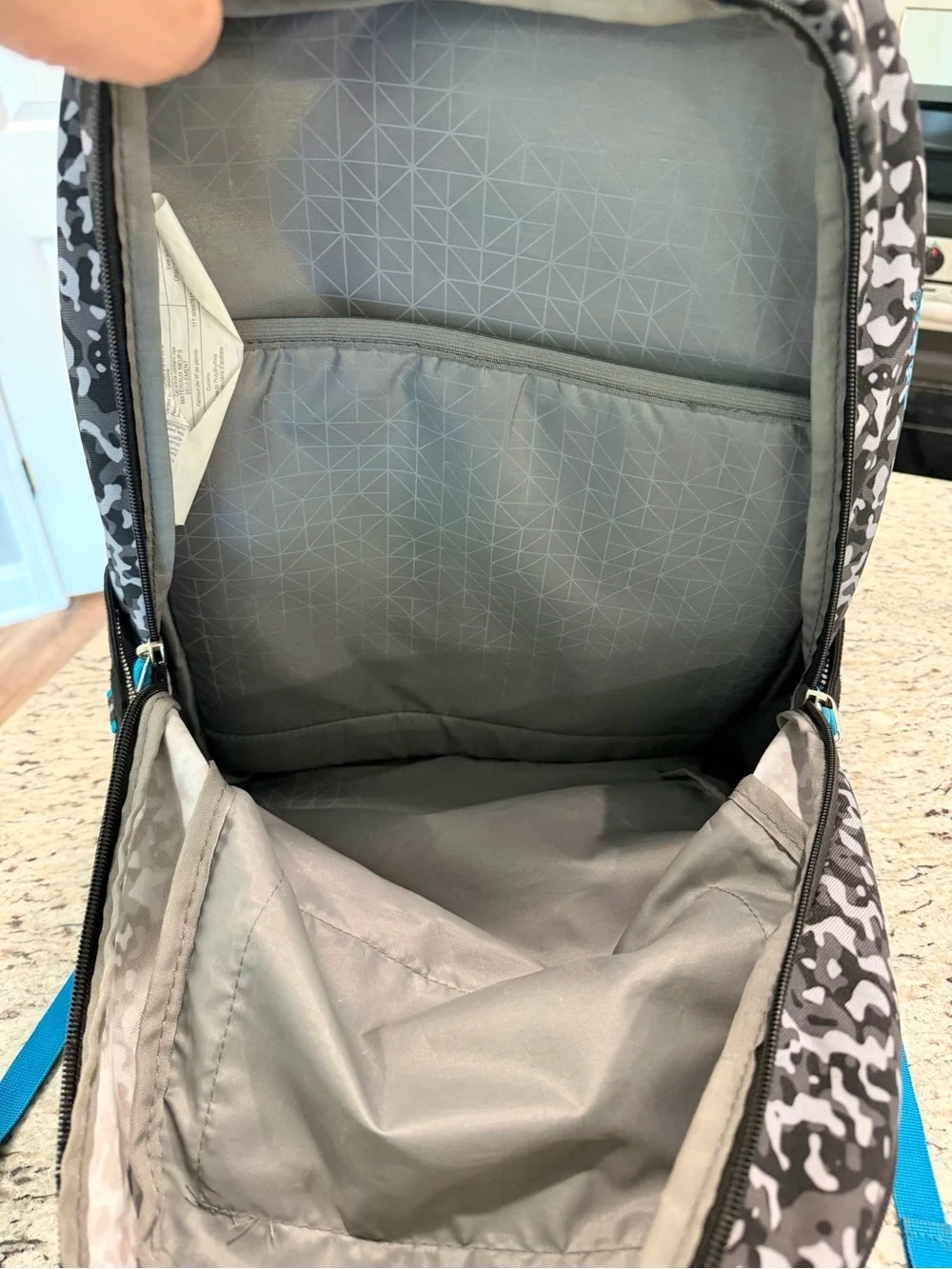 High Sierra Access Laptop Backpack Black Gray Camo Turquoise Travel like New